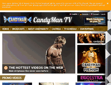 Tablet Screenshot of candymantv.com